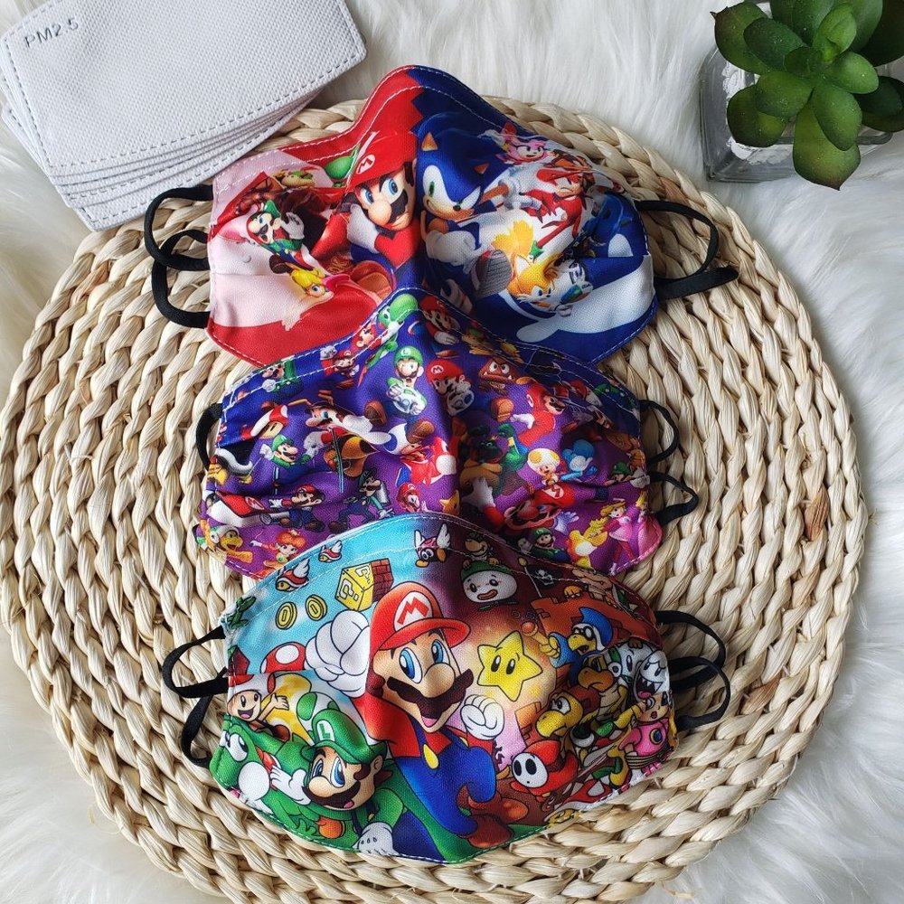 Super smash bros/sonic Face Masks